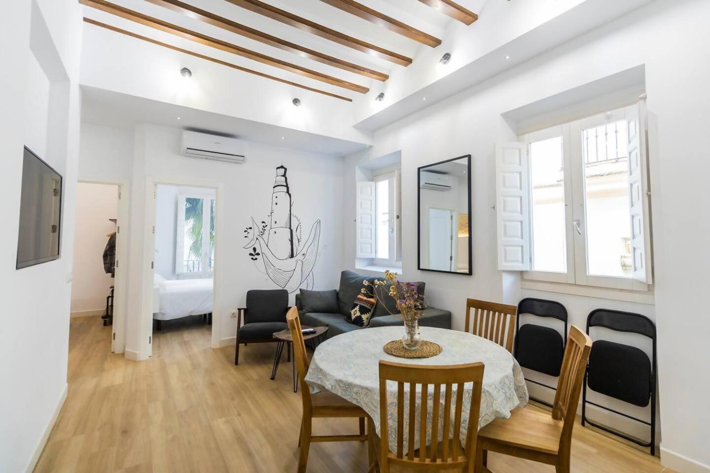 Apartamentos La Cruz Verde كاديز الغرفة الصورة